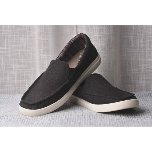 New! Size: 14 Men | Sanuk Sideline 2 Hemp | Black | 1119340